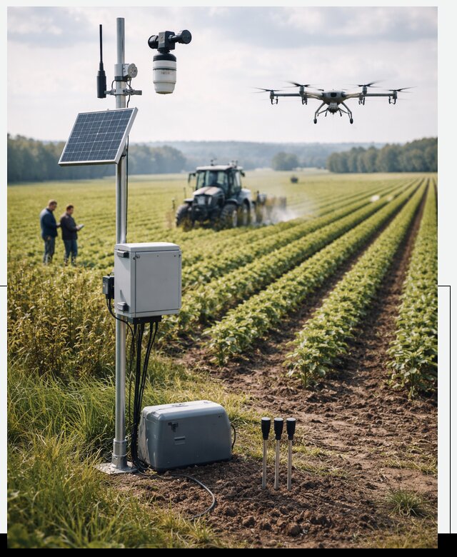 Разработка IoT мониторинга полей в Мценске от 8608 р. | АвикейМцн