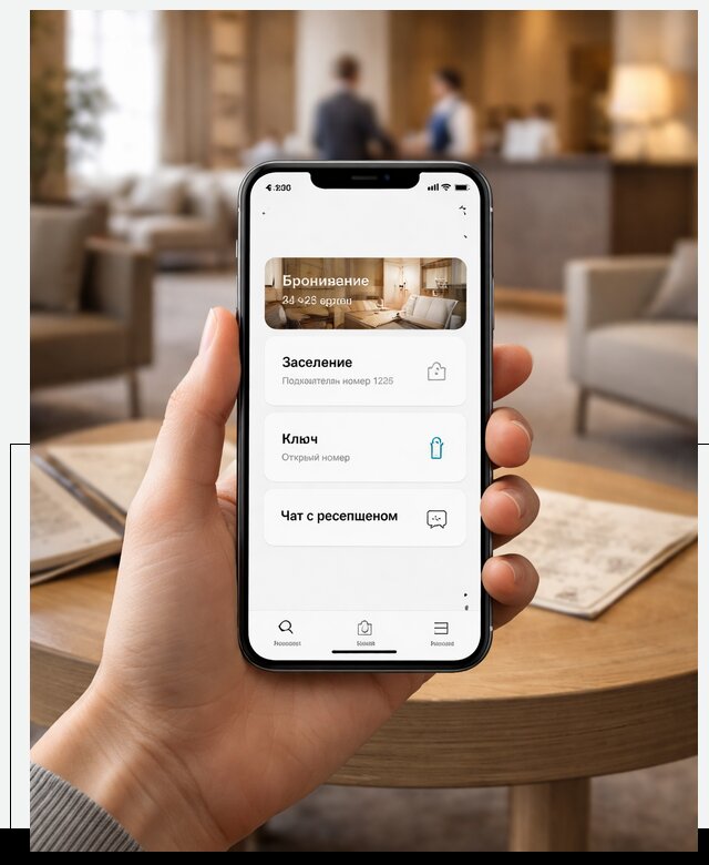 Мобильное приложение для гостей отеля в Мценске, управление сервисом